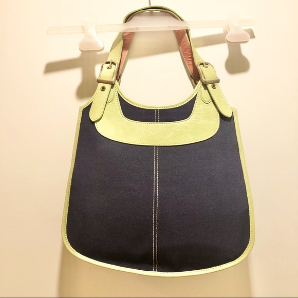 BNWOT PAUL SMITH LEATHER / CANVAS SHOULDER BAG - Picture 3 of 13
